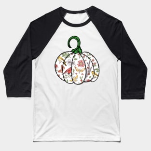 Nature Lovers Halloween Pumpkin Birds and Bees Baseball T-Shirt